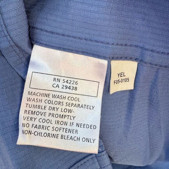 Royal Robbins Blue Long Sleeve Button Down WickedMesh UPF Protection Shirt Large - Picture 5 of 5